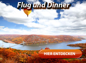 Flug und Dinner